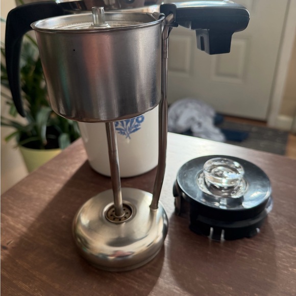 Vintage Corningware White and Blue Cornflower Coffee Tea Pot NO PLUG!!! 6 Cups - Picture 12 of 15